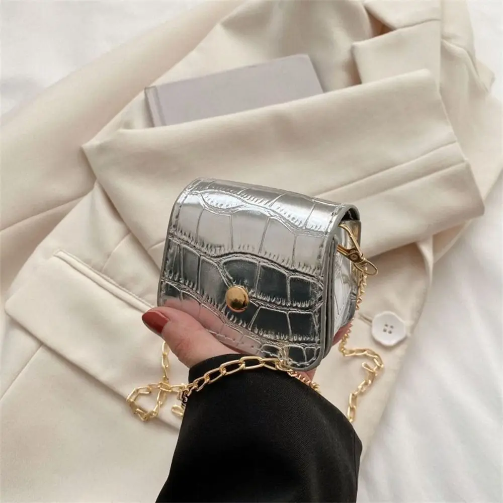 Korean Fashion Mini Crossbody Bags PU Simplicity Shoulder Bag Versatile Chain Handbag Lipstick