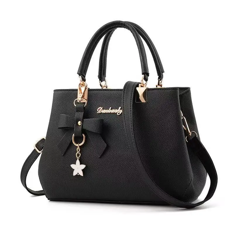 New Korean version trendy autumn and winter bow women's bag portable shoulder bag messenger bag killer bag mother bag large capa