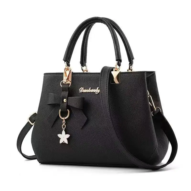New Korean version trendy autumn and winter bow women's bag portable shoulder bag messenger bag killer bag mother bag large capa