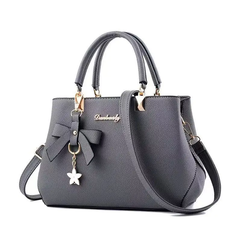 New Korean version trendy autumn and winter bow women's bag portable shoulder bag messenger bag killer bag mother bag large capa